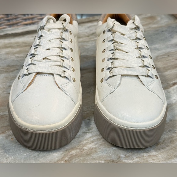 Women’s JOIE Handan white leather platform sneakers- Size 39 - Picture 12 of 12